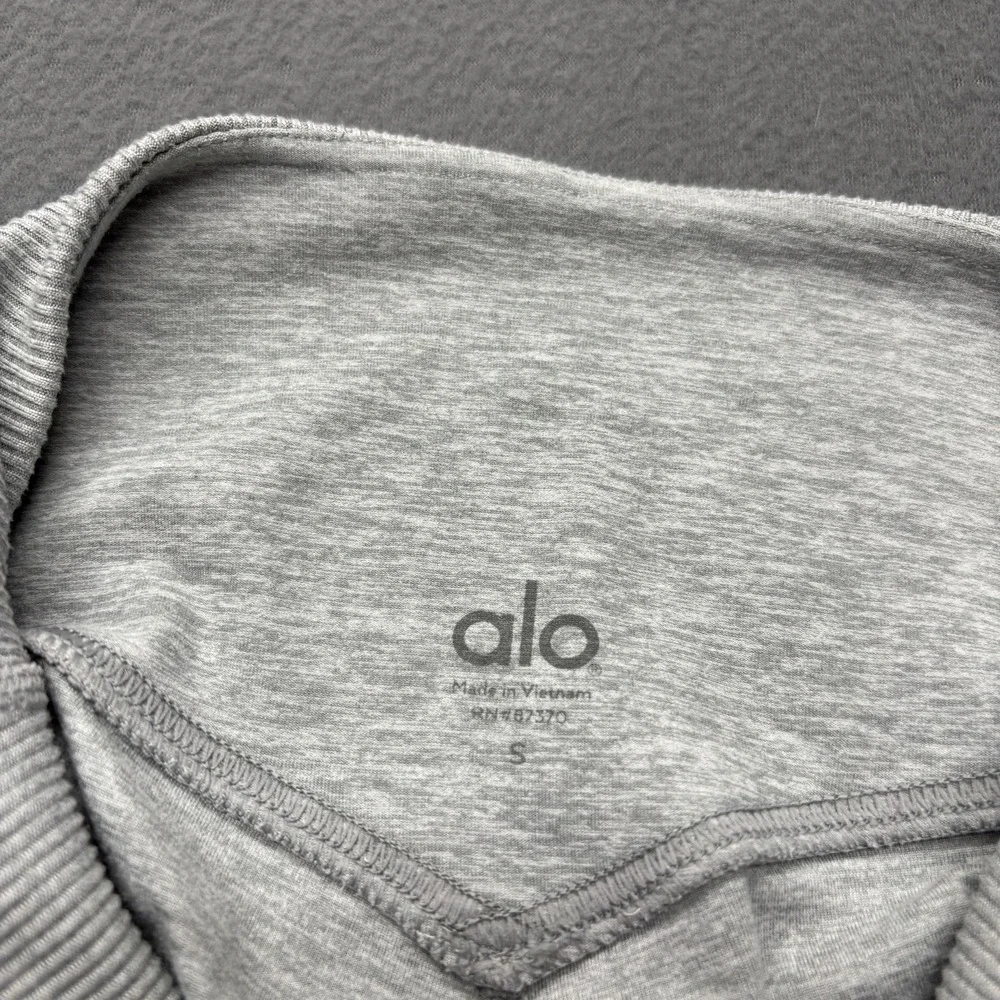 Alo Yoga Goddess Leggings Womens Size Small Heather Gray Ribbed Athleisure‎